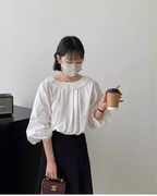 ホワイト ルーズシャツ