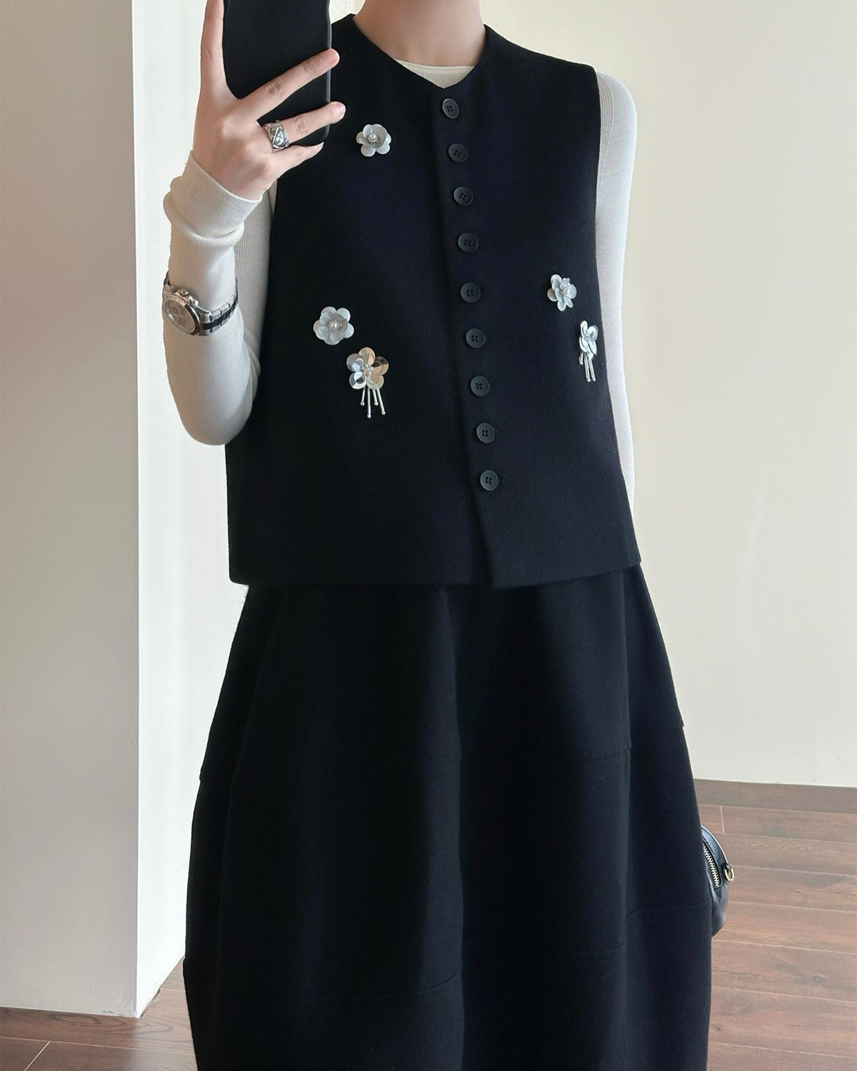 花飾りベスト