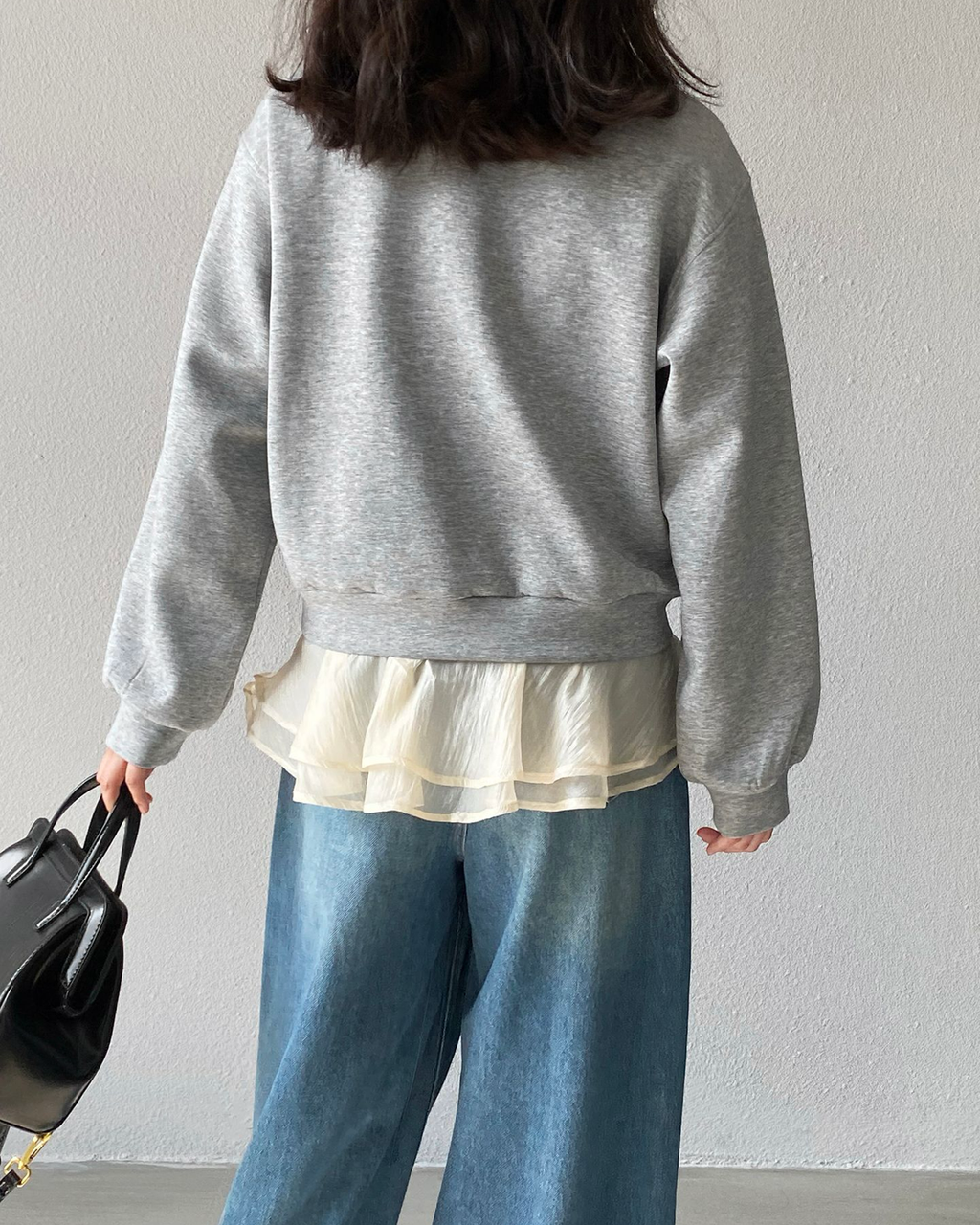 Vネック レイヤードトップス